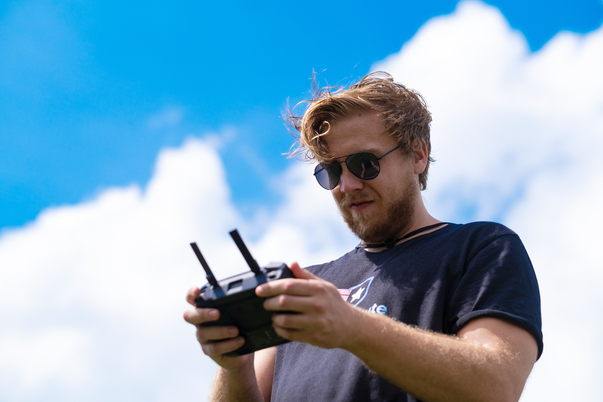 Brian Puninske, FAA-certified drone pilot and owner of Motor City Drone